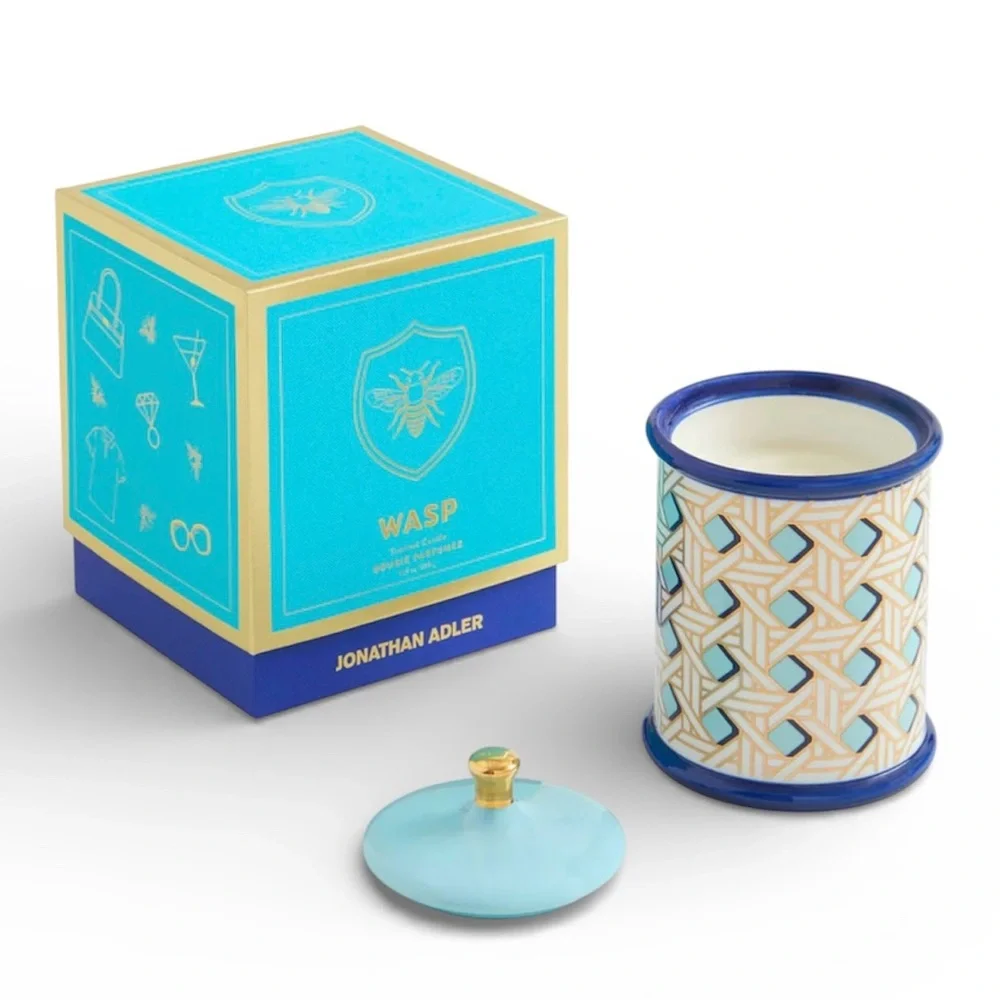 Brand New In Box Jonathan Adler Gilded Wasp Candle 13.9 Ounce